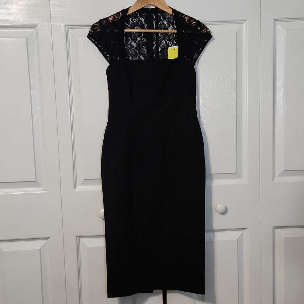 Elegant Black Lace Women's Dress